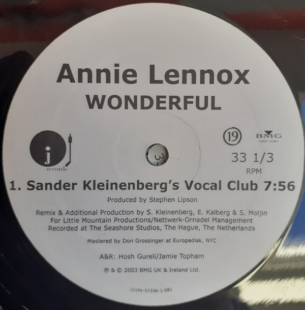 Annie Lennox - Wonderful | J Records (J1PV-57396-1) - 2 Annie Lennox - Wonderful | J Records (J1PV-57396-1) - 2