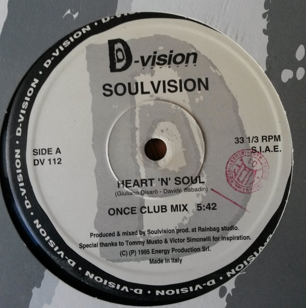 Soulvision - Heart 'N' Soul | D:vision Records (DV 112) - main