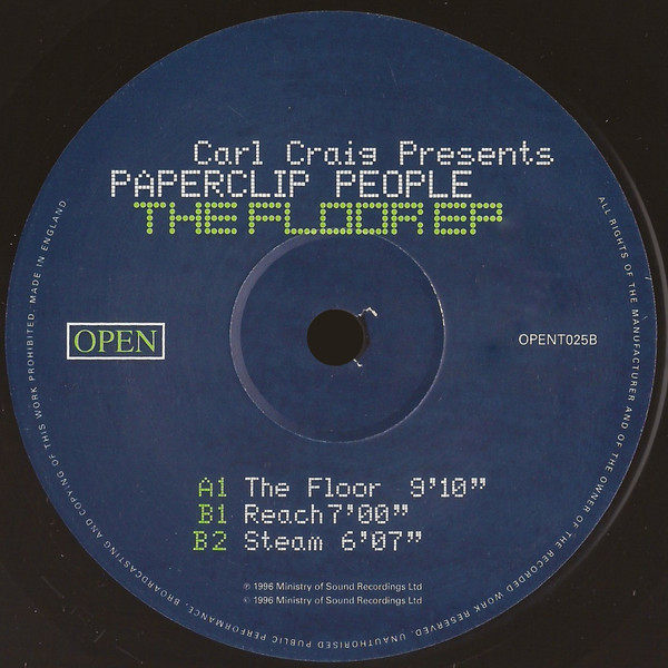 Carl Craig Presents Paperclip People - The Floor EP | Open (OPENT025) - 3
