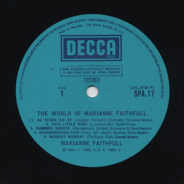 The World Of Marianne Faithfull