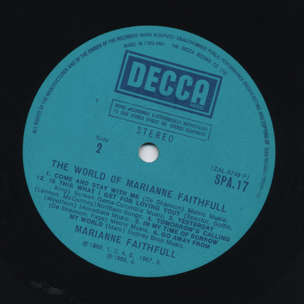 The World Of Marianne Faithfull