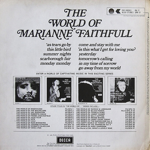 The World Of Marianne Faithfull