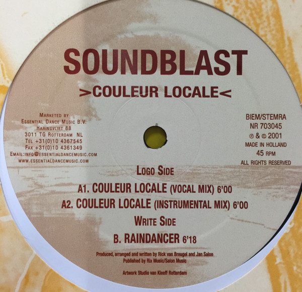 Soundblast - Couleur Locale | Natural Records (NR 703045)