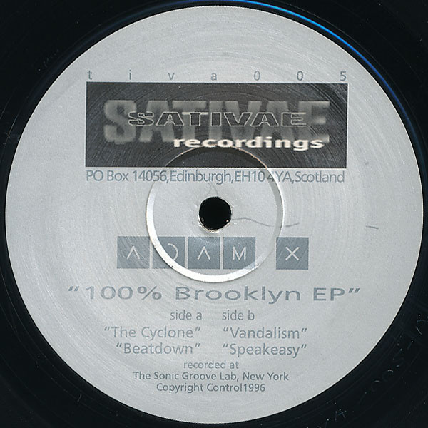 Adam X - 100% Brooklyn EP | Sativae Recordings (tiva005)