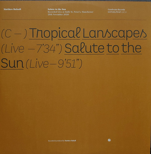 Salute To The Sun (Live At Hallé St. Peter's)