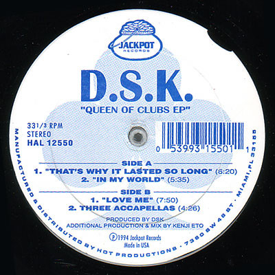 D.S.K. - Queen Of Clubs EP | Jack Pot Records (HAL 12550) - main D.S.K. - Queen Of Clubs EP | Jack Pot Records (HAL 12550) - main