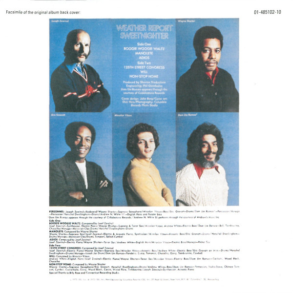 Weather Report - Sweetnighter | Columbia (485102 2) - 12