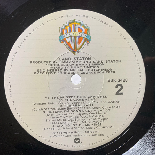 Candi Staton - Candi Staton | Warner Bros. Records (BSK 3428) - 4