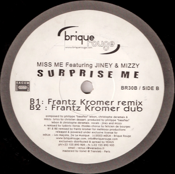 Miss Me & Jiney & Mizzy - Surprise Me | Brique Rouge (BR030B) - 3 Miss Me & Jiney & Mizzy - Surprise Me | Brique Rouge (BR030B) - 3