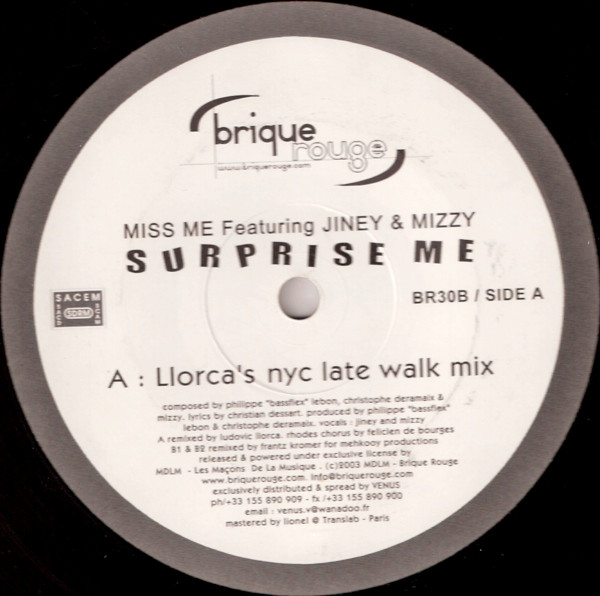 Miss Me & Jiney & Mizzy - Surprise Me | Brique Rouge (BR030B) - 2 Miss Me & Jiney & Mizzy - Surprise Me | Brique Rouge (BR030B) - 2