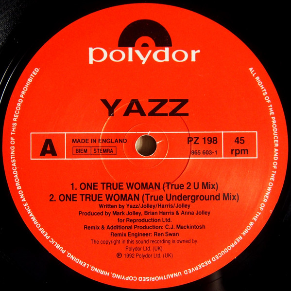 Yazz - One True Woman | Polydor (PZ 198) - 3 Yazz - One True Woman | Polydor (PZ 198) - 3