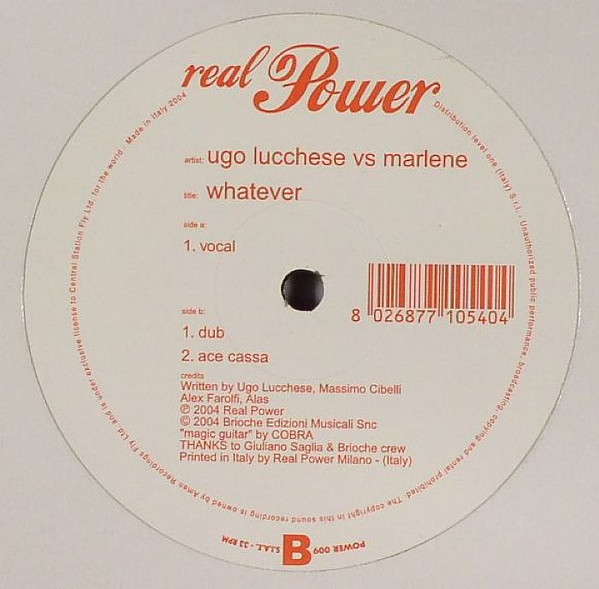 Ugo Lucchese Vs Marlene - Whatever | Real Power (POWER 009) - main