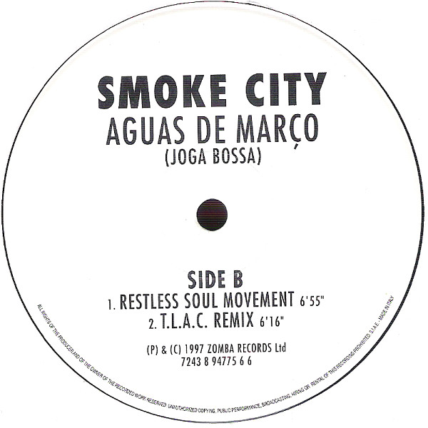 Smoke City - Aguas De Março - Joga Bossa | Jive (7243 8 94775 6 6) - 5