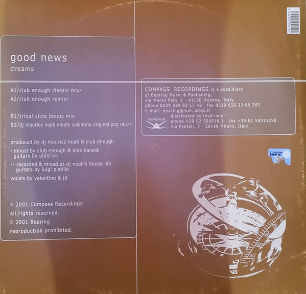 Good News - Dreams | Compass Recordings (CPR 01-01) - 2 Good News - Dreams | Compass Recordings (CPR 01-01) - 2