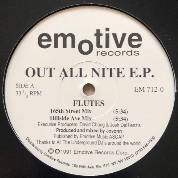 Jovonn - Out All Nite E.P. | Emotive Records (EM 712-0)