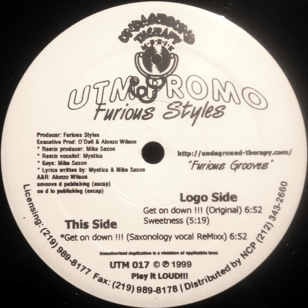 Furious Styles - Furious Grooves | Undaground Therapy Muzik (UTM 017) - main Furious Styles - Furious Grooves | Undaground Therapy Muzik (UTM 017) - main