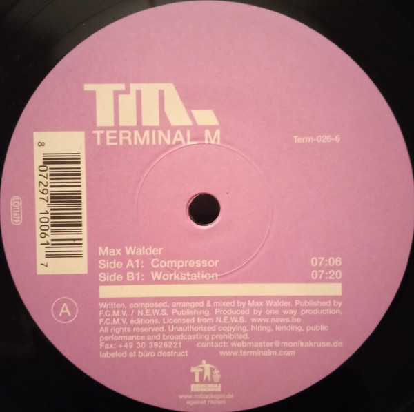 Max Walder - Compressor / Workstation | Terminal M (Term-026-6)