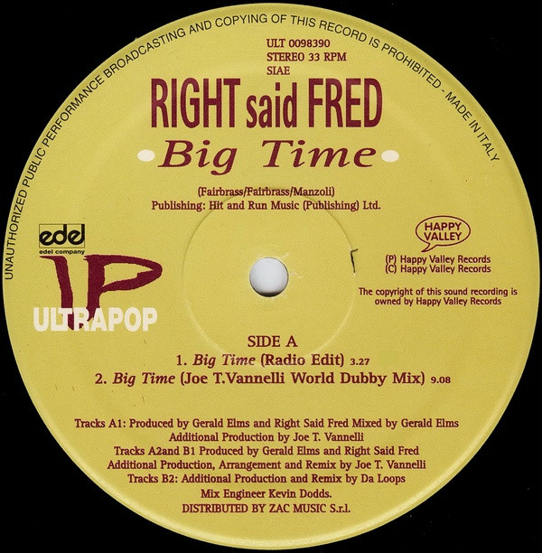Right Said Fred - Big Time | Ultrapop (ULT 0098390) - 2 Right Said Fred - Big Time | Ultrapop (ULT 0098390) - 2