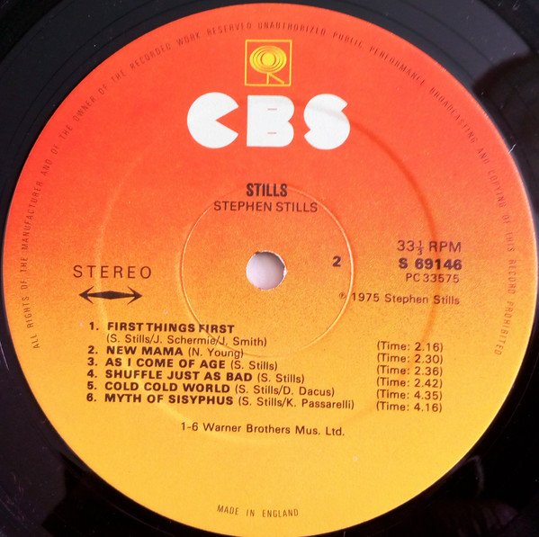 Stephen Stills - Stills | CBS (CBS 69146) - 4 Stephen Stills - Stills | CBS (CBS 69146) - 4