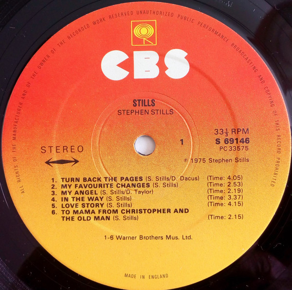 Stephen Stills - Stills | CBS (CBS 69146) - 3 Stephen Stills - Stills | CBS (CBS 69146) - 3