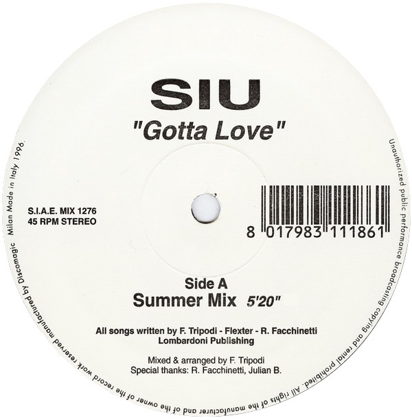 Siu - Gotta Love | Discomagic Records (MIX 1276) - main Siu - Gotta Love | Discomagic Records (MIX 1276) - main