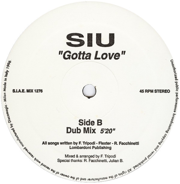 Siu - Gotta Love | Discomagic Records (MIX 1276) - 2 Siu - Gotta Love | Discomagic Records (MIX 1276) - 2