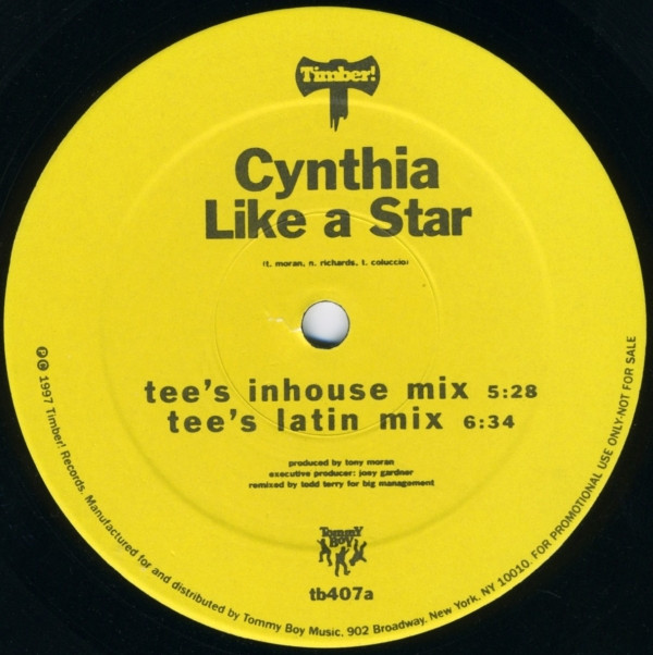 Cynthia - Like A Star | Timber! (TB407) - main Cynthia - Like A Star | Timber! (TB407) - main