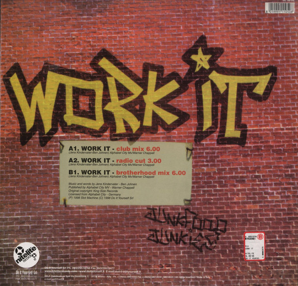 Junkfood Junkies Feat. MC Quest - Work It | Nitelite Records (NL 08-98) - 2