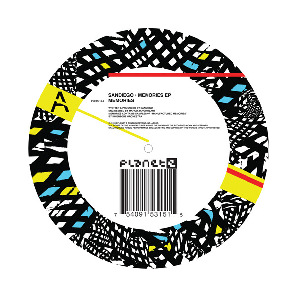 Sandiego - Memories EP | Planet E (PLE65315-1)