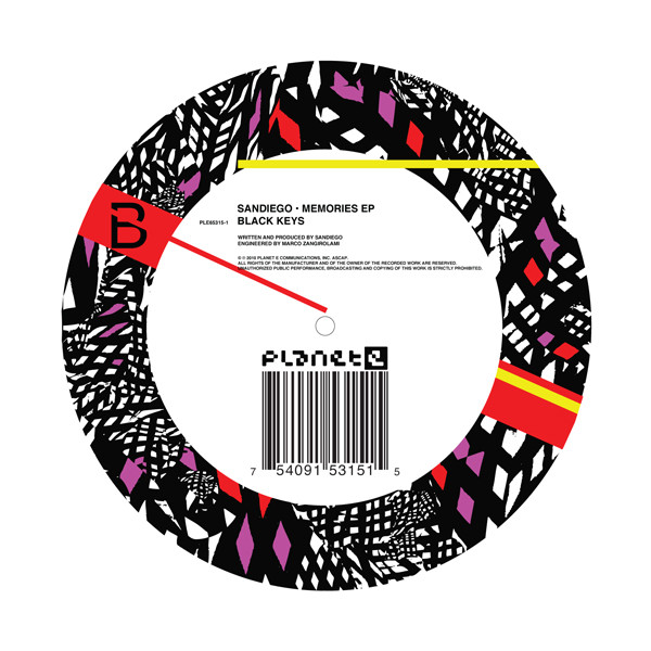 Sandiego - Memories EP | Planet E (PLE65315-1) - 2