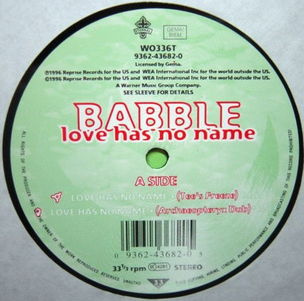 Babble - Love Has No Name | Reprise Records (9362-43682-0)
