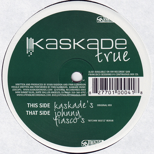 Kaskade - True | Utensil Recordings (UTR 0004)