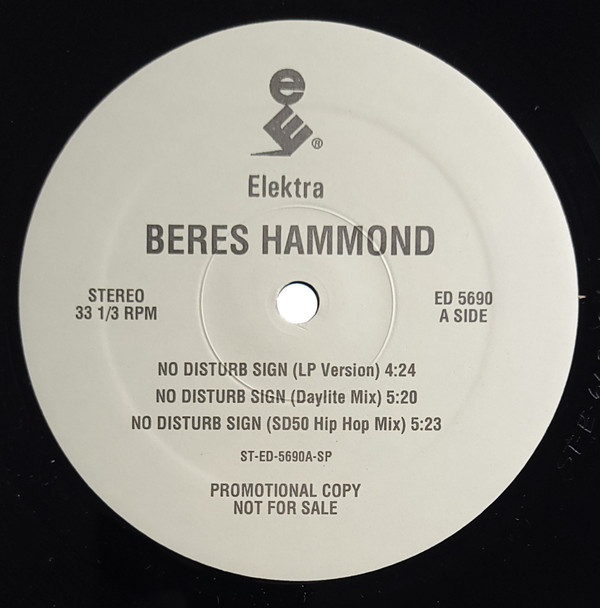 Beres Hammond - No Disturb Sign | Elektra (ED 5690)