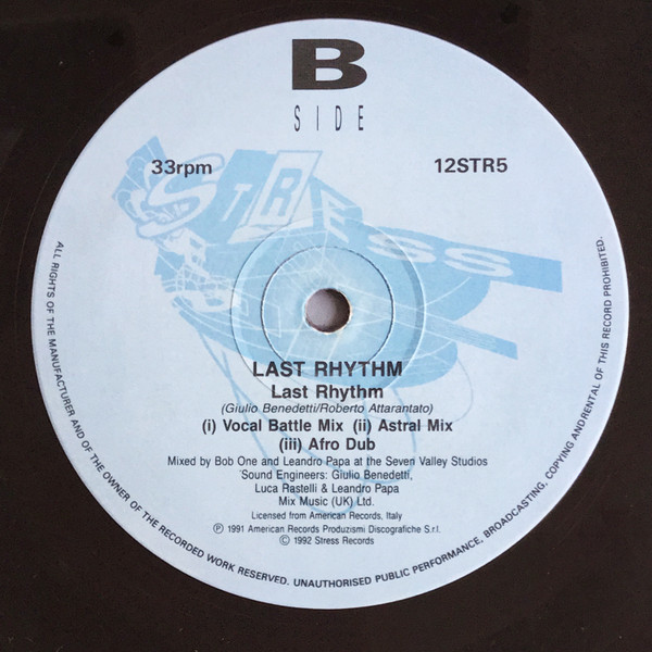 Last Rhythm - Last Rhythm | Stress Records (12STR5) - 3 Last Rhythm - Last Rhythm | Stress Records (12STR5) - 3
