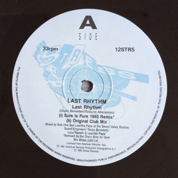 Last Rhythm - Last Rhythm | Stress Records (12STR5) - 2 Last Rhythm - Last Rhythm | Stress Records (12STR5) - 2