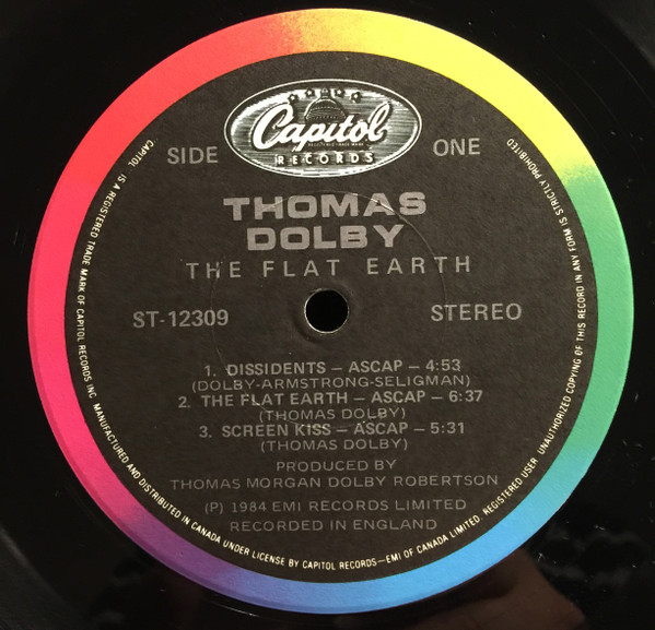 Thomas Dolby - The Flat Earth [Vinyl] | Capitol Records (ST-12309) - 12