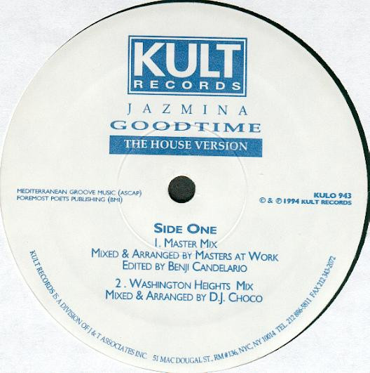 Jazmina - Goodtime (The House Version) | Kult Records (KULO 943) - main Jazmina - Goodtime (The House Version) | Kult Records (KULO 943) - main