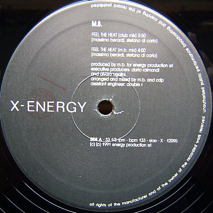 M.B. - Feel The Heat | X-Energy Records (X-12095) - 4