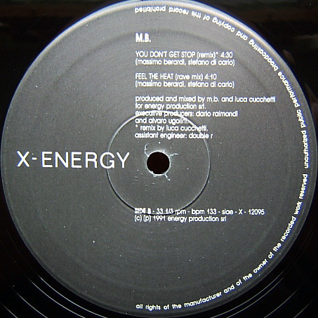 M.B. - Feel The Heat | X-Energy Records (X-12095) - 3