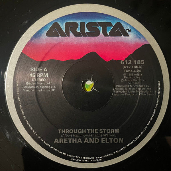 Aretha & Elton - Through The Storm | Arista (612 185) - 3