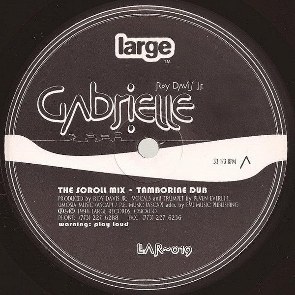 Roy Davis Jr. - Gabrielle | Large Records (LAR-019)