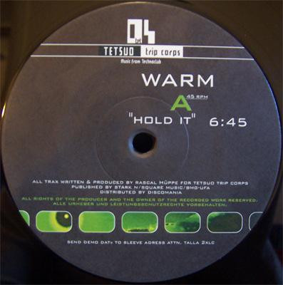 Warm - Hold It | Tetsuo (TET 004-12) - 2