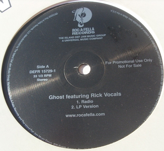 Rick Vocals - Ghost | Roc-A-Fella Records (DEFR 15729-1) - 4