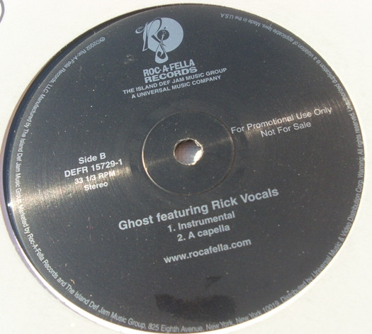 Rick Vocals - Ghost | Roc-A-Fella Records (DEFR 15729-1) - 3