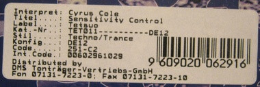 Cyrus Cole - Sensitivity Control | Tetsuo (TET 11-12) - 3 Cyrus Cole - Sensitivity Control | Tetsuo (TET 11-12) - 3