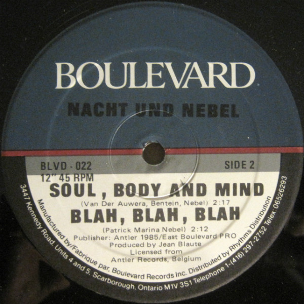 Nacht Und Nebel - Ready To Dance | Boulevard Records (BLVD 022) - 2 Nacht Und Nebel - Ready To Dance | Boulevard Records (BLVD 022) - 2