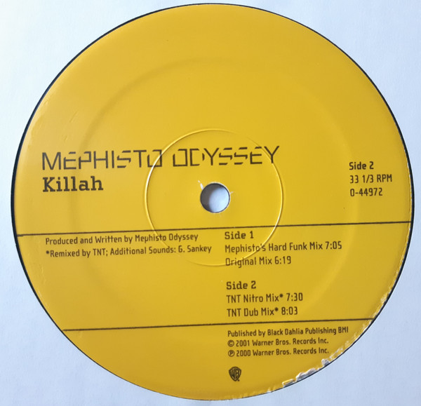 Mephisto Odyssey - Killah | Warner Bros. Records (0-44972) - 3 Mephisto Odyssey - Killah | Warner Bros. Records (0-44972) - 3
