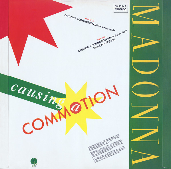 Madonna - Causing A Commotion | Sire (W 8224 T) - 2