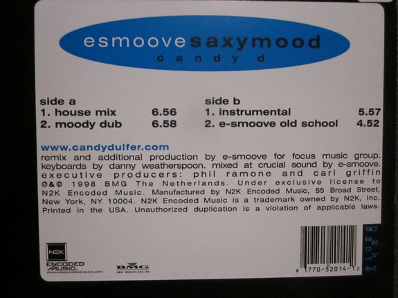 Candy D. , Esmoove - Saxymood | N2K Encoded Music (N2KV-52014) - main Candy D. , Esmoove - Saxymood | N2K Encoded Music (N2KV-52014) - main