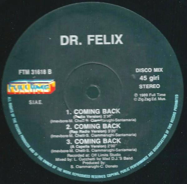 Dr. Felix - Coming Back | Full Time Records (FTM 31618) - 3 Dr. Felix - Coming Back | Full Time Records (FTM 31618) - 3